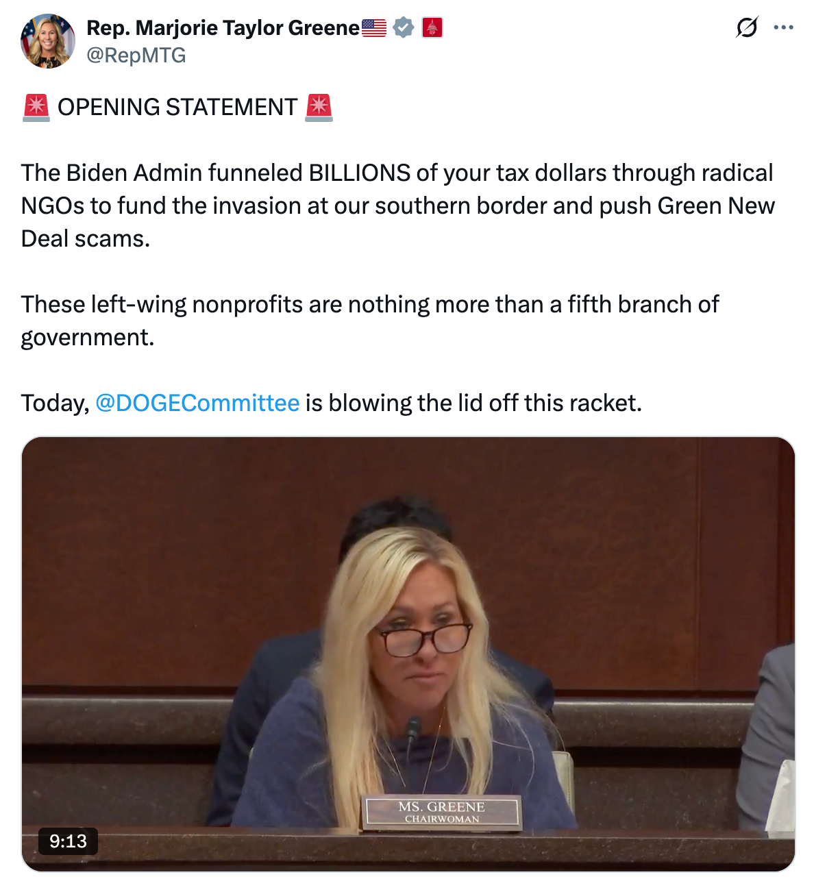 NGOs Gone Wild Hearing