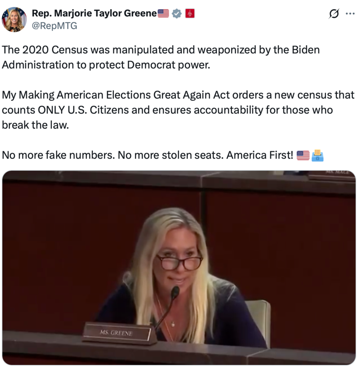 My legislation is putting a stop to the 2020 Census scam.