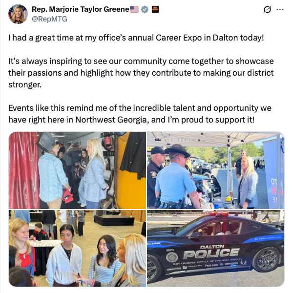 I had a great time at my office's annual Career Expo in Dalton today!