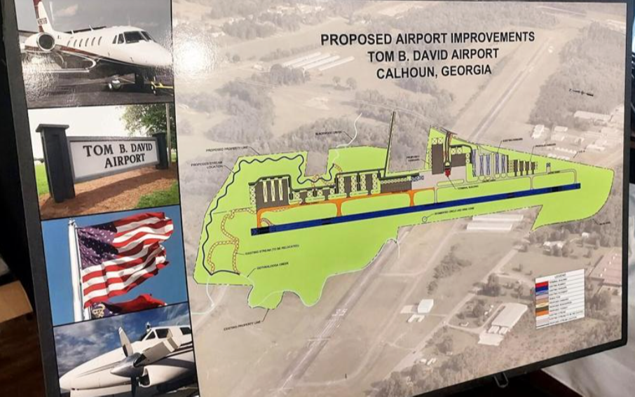 Proposed improvements to Tom B. David Airport in Calhoun, GA